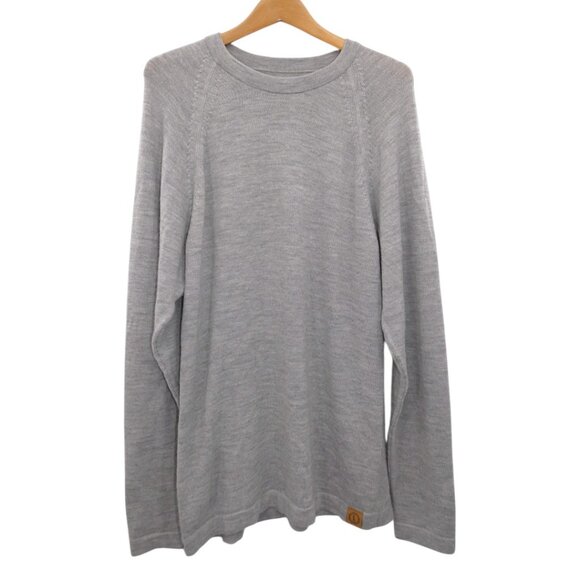 EUC Paka Men’s Gray Alpaca Wool Sweater XL Sustainable Ethical Handmade Peru - Picture 1 of 8